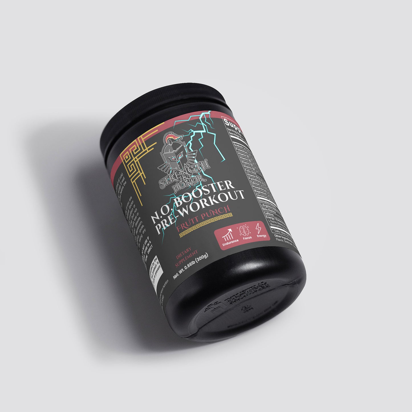 N.O. Booster Pre-Workout Powder (Fruit Punch)