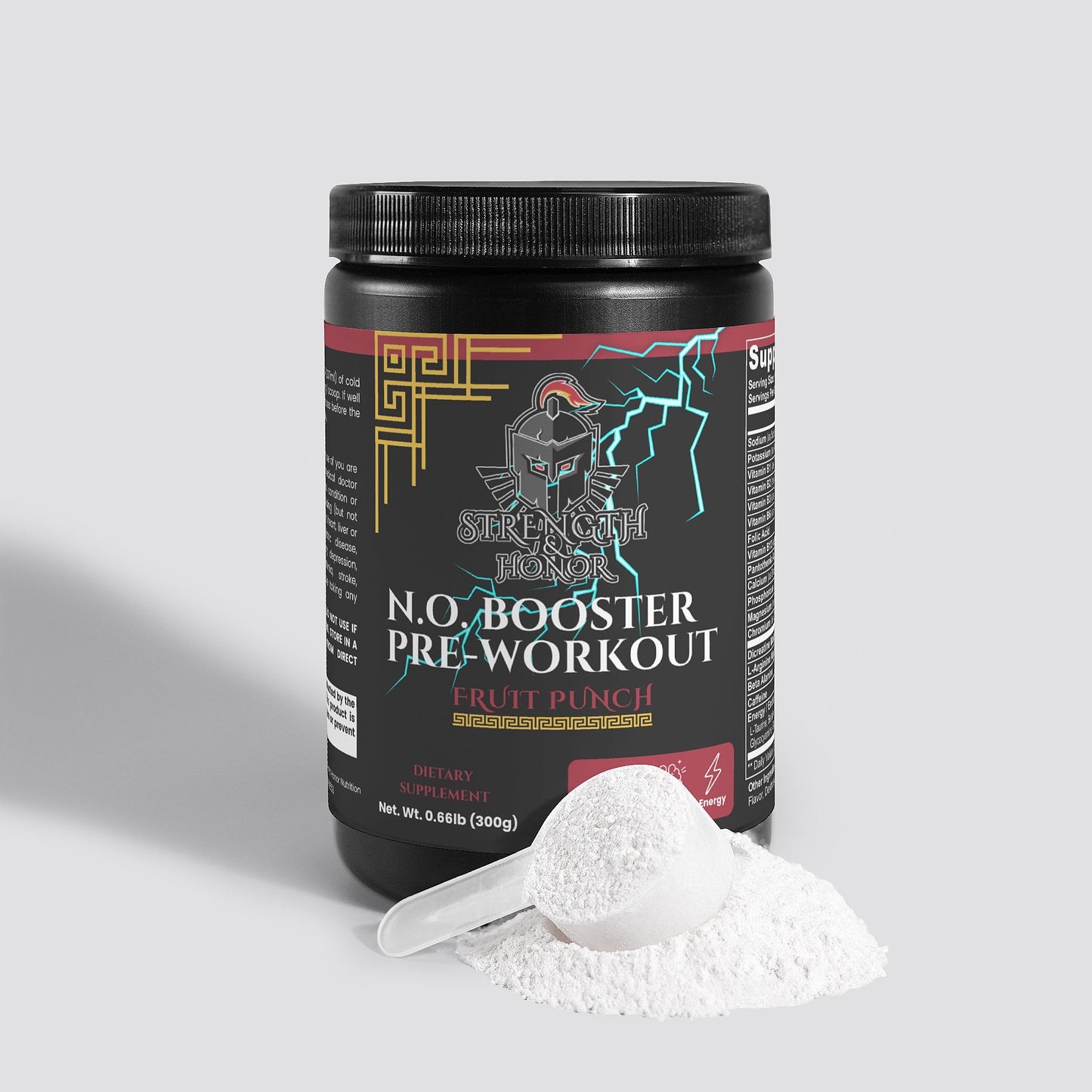 N.O. Booster Pre-Workout Powder (Fruit Punch)